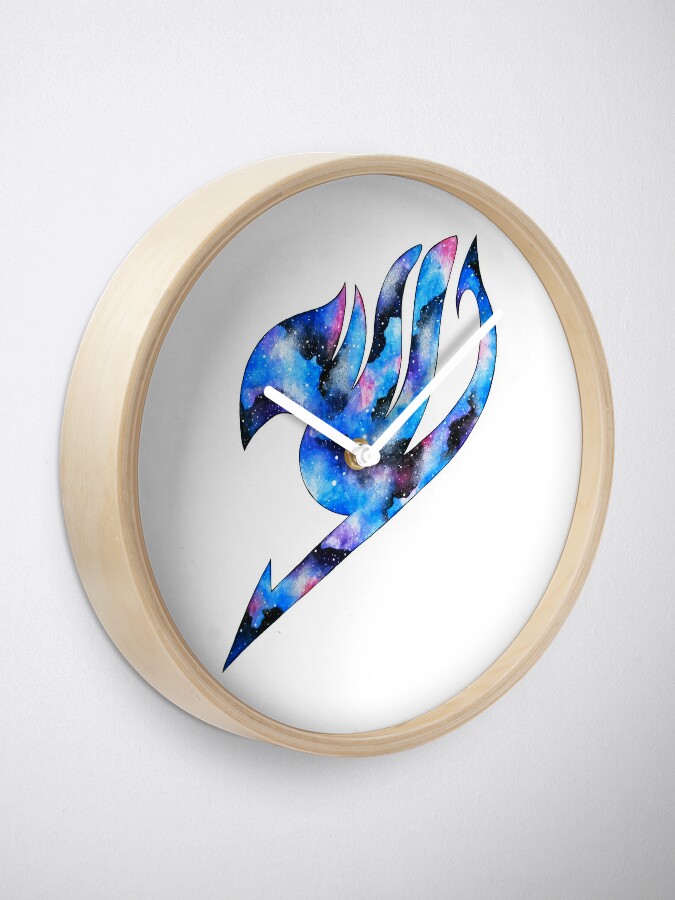 Galaxy Fairy Tail Logo Clock By Faeriedrugs Redbubble