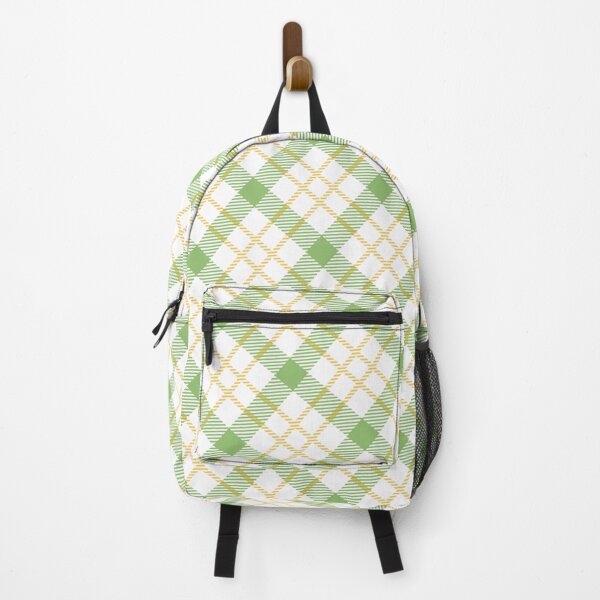 Item preview, Green & Orange Striped Line Plaid Pattern Absolute Diagrams designed and sold by Alchemy-A-La-G.