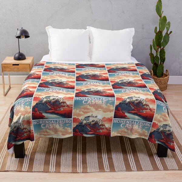 Item preview, Cartel de turismo de viajes vintage del castillo de Hohensalzburg Salzburgo Austria designed and sold by TravelersGems.