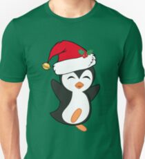 Cute Christmas Penguin Unisex T-Shirt