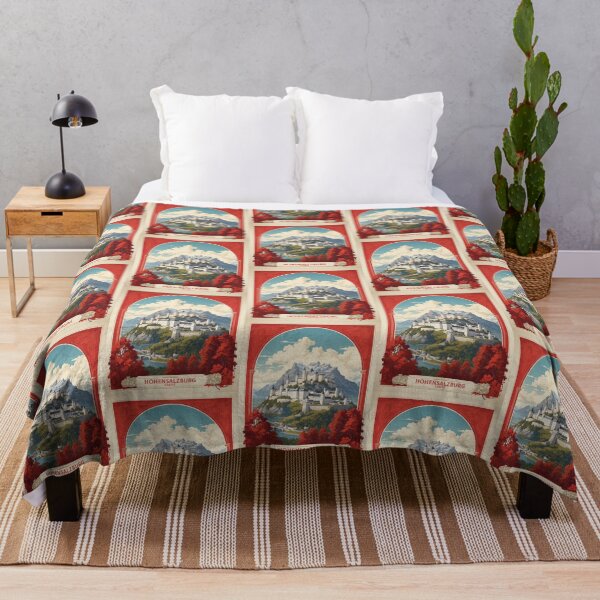 Item preview, Cartel de turismo de viajes vintage del castillo de Hohensalzburg Salzburgo Austria designed and sold by TravelersGems.