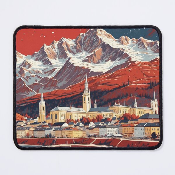 Item preview, Wels Austria Vintage Travel Tourism Poster designed and sold by TravelersGems.