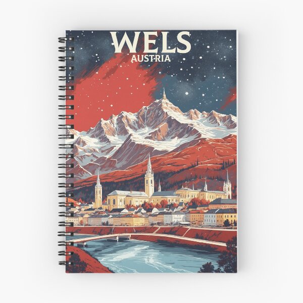 Artikelvorschau, Weinlese-Reise-Tourismus-Plakat Wels Österreich entworfen und verkauft von TravelersGems.
