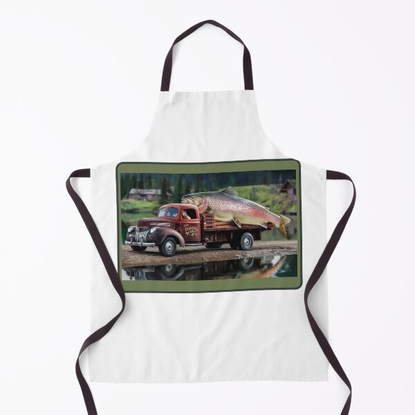 Item preview, Old Truck hauling Trout designed and sold by RWCarpenter.