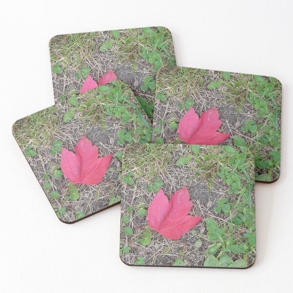 Item preview, Red Lone fallen Autumn Leaf designed and sold by WhiteSoftPetals.