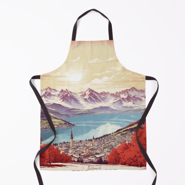 Item preview, Zell am See Austria Sunrise Vintage Travel Tourism Poster designed and sold by TravelersGems.
