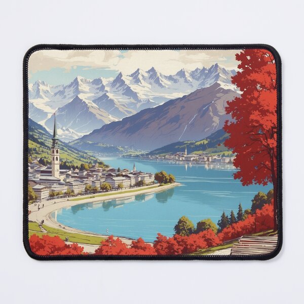Item preview, Zell am See Austria Vintage Travel Tourism Poster  designed and sold by TravelersGems.