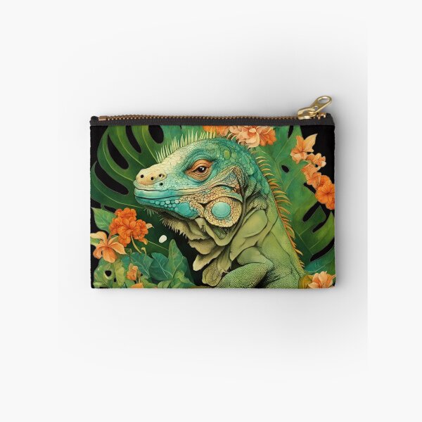Item preview, A beautiful iguana among tropical flowers.  designed and sold by Natalia-Vlad.