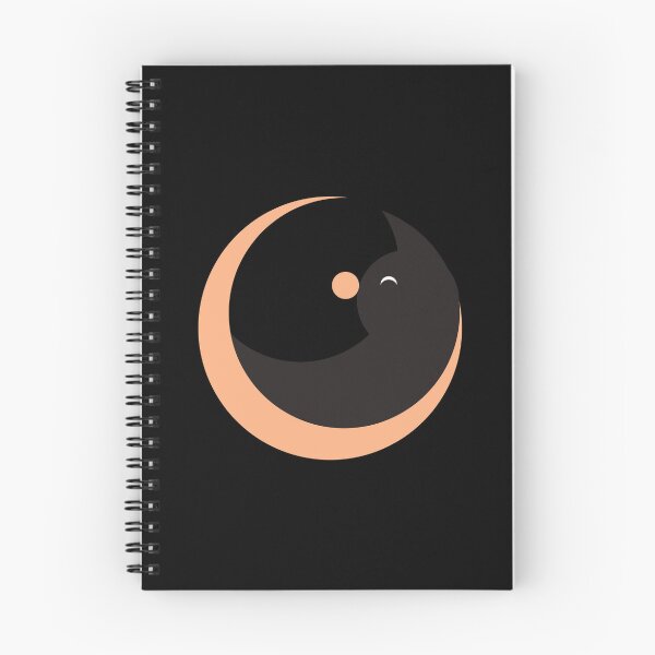 Item preview, Geometric napping moon cat designed and sold by Khial.