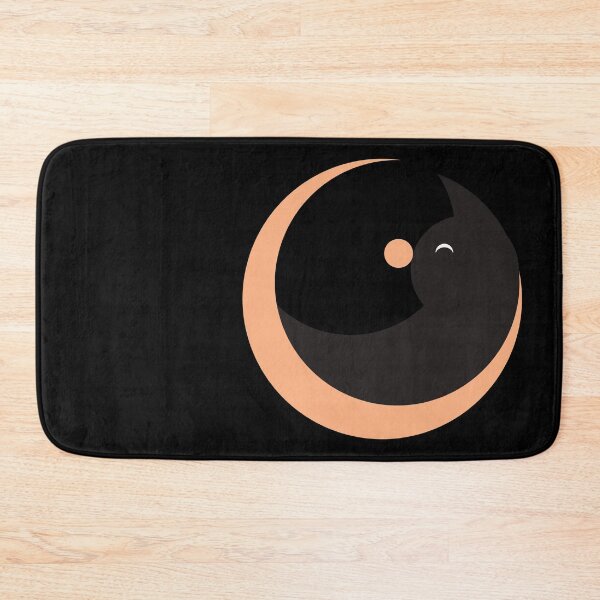 Item preview, Geometric napping moon cat designed and sold by Khial.