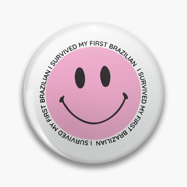 Item preview, I Survived My First Brazilian Wax Smiley designed and sold by skincarevibes.