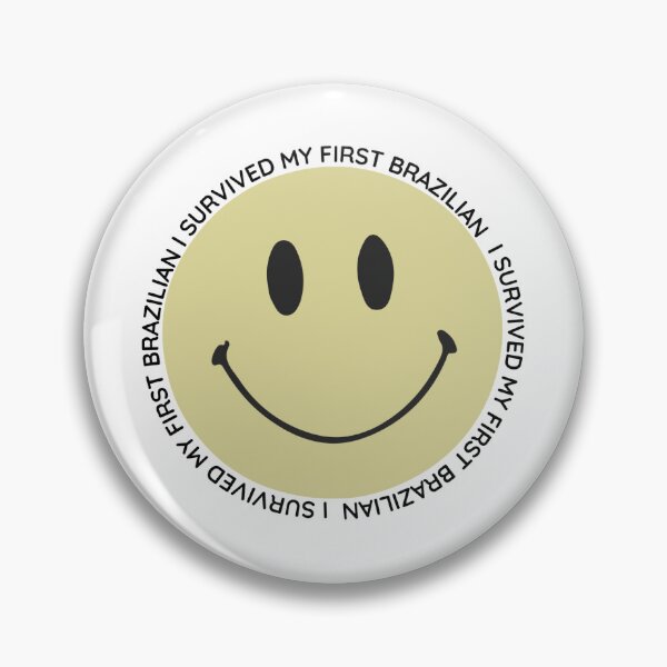Item preview, I Survived My First Brazilian Wax Smiley Face designed and sold by skincarevibes.