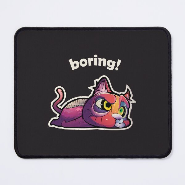 Item preview,  boring gothic cat designed and sold by Victorieprints CC.