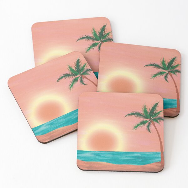 Item preview, Coral Beach Scene designed and sold by SqueakySketches.