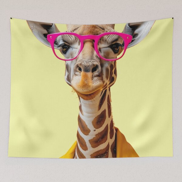 Item preview, Pink Glasses Giraffe  designed and sold by Brendon987.