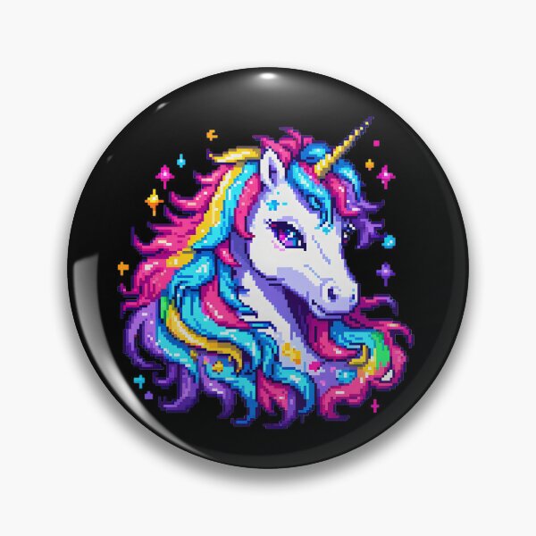 Item preview, Pixel Unicorn - Rainbow Hair designed and sold by Jackson-Will.