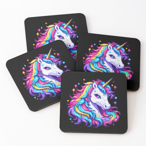 Item preview, Pixel Unicorn - Rainbow Hair designed and sold by Jackson-Will.
