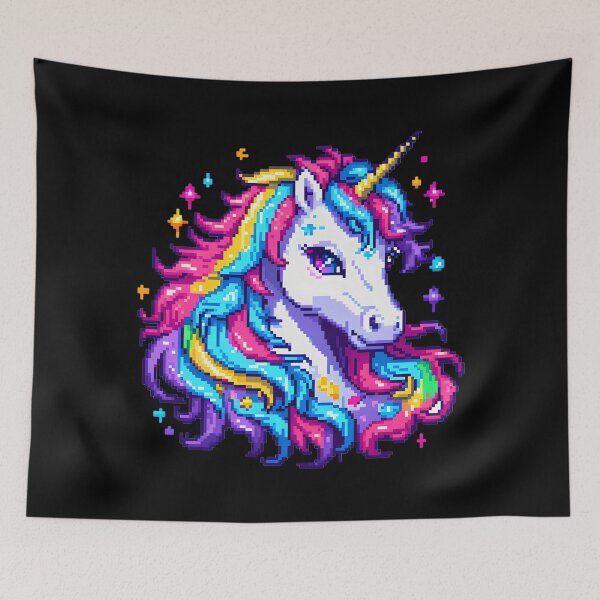 Item preview, Pixel Unicorn - Rainbow Hair designed and sold by Jackson-Will.