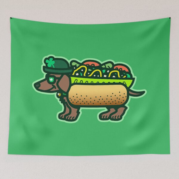Item preview, Four Leaf Clover Chicago Dog designed and sold by dangerhuskie.