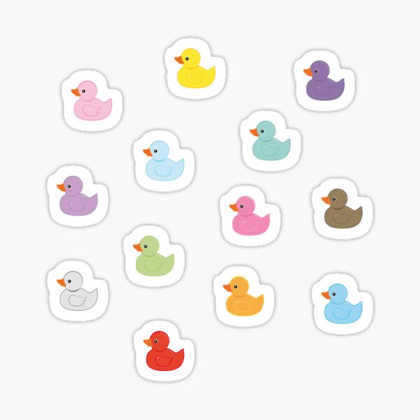 Aperçu de l'œuvre Pack d’autocollants Teeny Tiny Duck créée et vendue par RemysDesign.