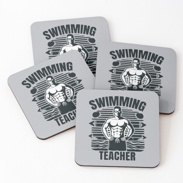 Item preview, Black & White Muscular Swimming Teacher Appreciation Gift designed and sold by Daqomm.