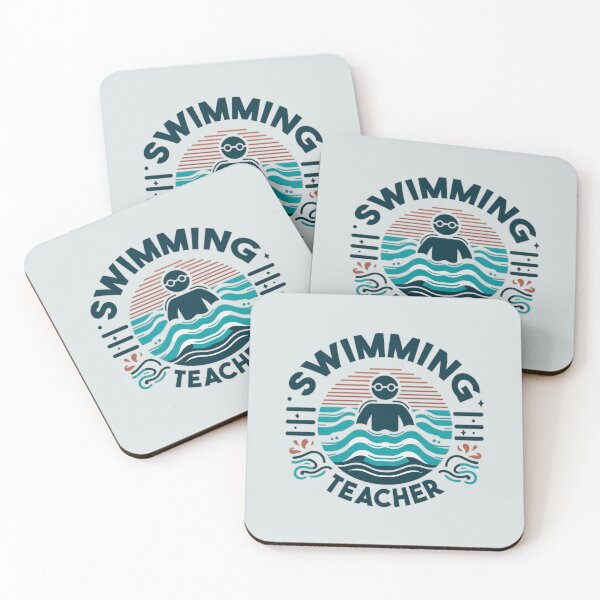 Item preview, Retro Silhouette Swimming Teacher Appreciation Vintage Gift designed and sold by Daqomm.