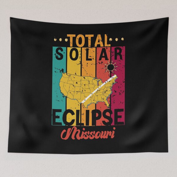 Item preview, Eclipse Souvenir In Missouri, Total Solar Sclipse Funny Vintage Retro USA 08.04.2024 designed and sold by ArtByKatti.