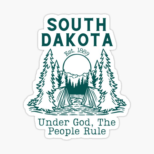 Item preview, South Dakota | The Mount Rushmore State Logo designed and sold by Emma Tobruk.