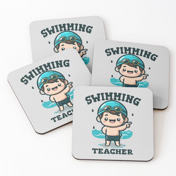 Item preview, Cute Swimming Teacher Cartoon Appreciation Gift For Men designed and sold by Daqomm.