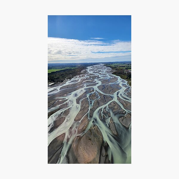 Item preview, Waimakariri River in New Zealand (vertical) designed and sold by Marissa Dudek.