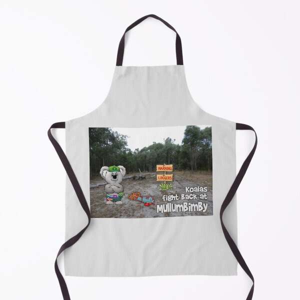 Item preview, Australian Koala with a chainsaw warning about logging Mullumbimby designed and sold by ClarkChris.