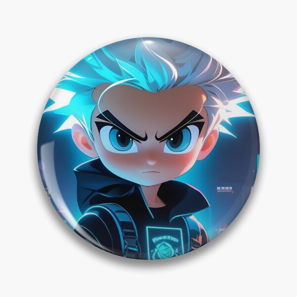 Item preview, "Neon Edge: Cyberpunk Vigilante in a Futuristic Metropolis" designed and sold by MYTHIC PEEL STICKERS.