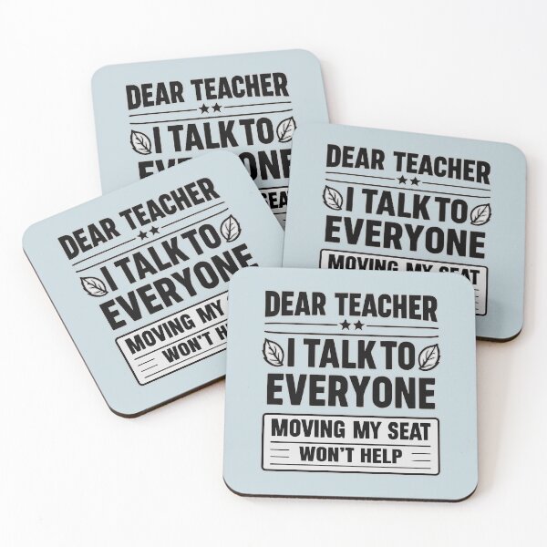 Item preview, Dear teacher, I talk To Everyone: Simple Minimalist designed and sold by Daqomm.