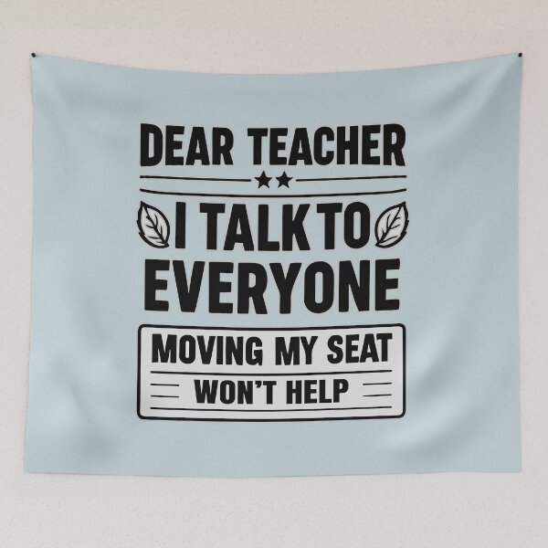 Item preview, Dear teacher, I talk To Everyone: Simple Minimalist designed and sold by Daqomm.