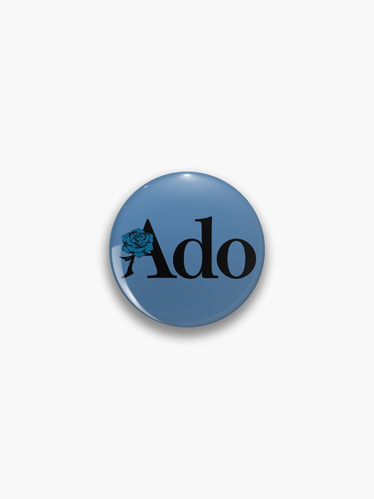 Ado Text Blue Rose Logo