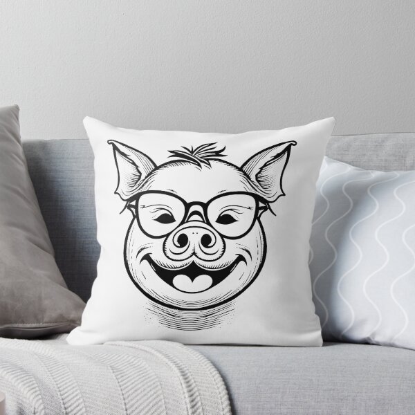 Artikelvorschau, Glückliches Schwein mit Brille entworfen und verkauft von StonegateArt.
