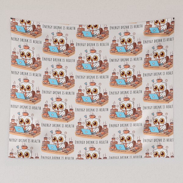 Item preview, Energy Boost Owl designed and sold by LemuellTrends.