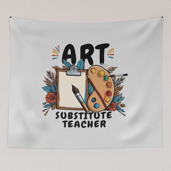 Item preview, Art Substitute Teacher: Colorful Appreciation Gift For Christmas designed and sold by Daqomm.