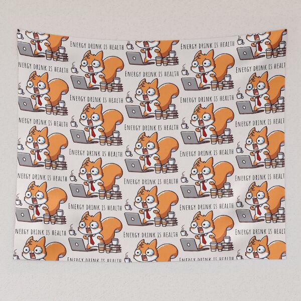 Item preview, Energy Boost Squirrel designed and sold by LemuellTrends.