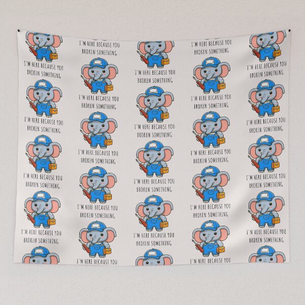 Item preview, Repairman Elephant designed and sold by LemuellTrends.
