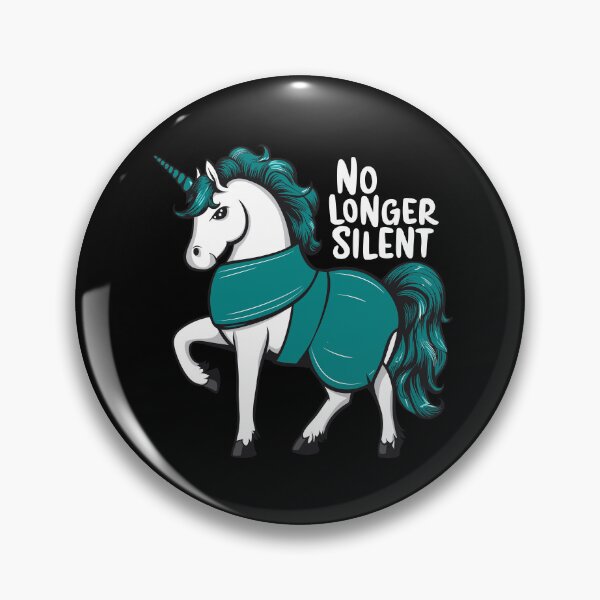 Item preview, No Longer Silent, Unicorn, Sexual Assault Awareness Month designed and sold by Adam Brooq.