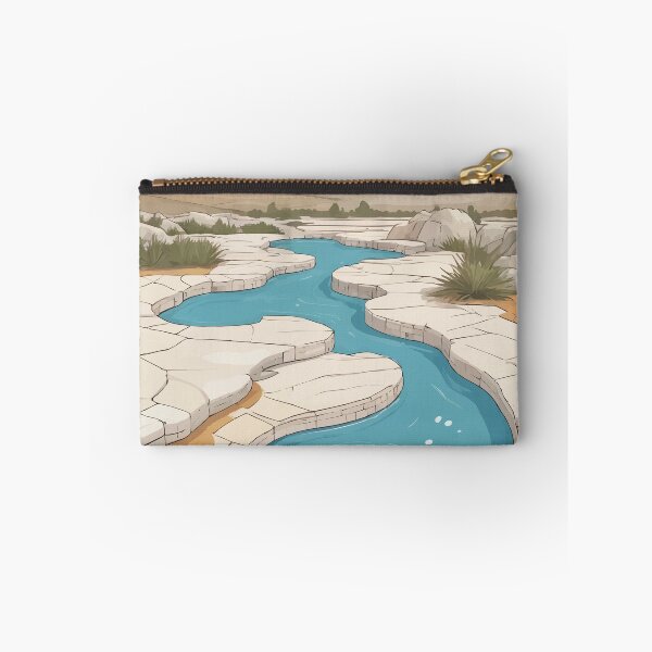 Item preview, Travertine Hot Springs Landscape designed and sold by WildlifeInc.
