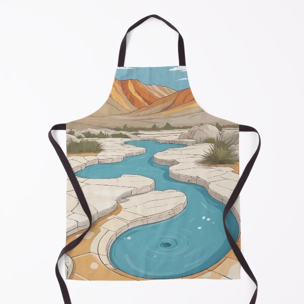 Item preview, Travertine Hot Springs Landscape designed and sold by WildlifeInc.