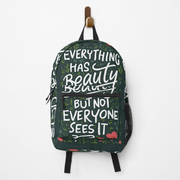 Item preview, Everything has beauty but not everyone sees it, Trendy Print Clothing, Graphic T-Shirts, Sticker, Mouse Pad, Card, Poster, Shower Curtain, Tapestry, Canva Mounted Print, Phone Wallet, tote bag, Mask, designed and sold by SpiralStairShop.