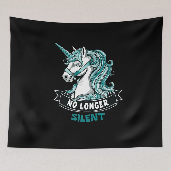 Item preview, No Longer Silent, Unicorn, Sexual Assault Awareness Month designed and sold by Adam Brooq.