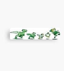 Zelda - Link Getting Chased by Cuckoo Canvas Print