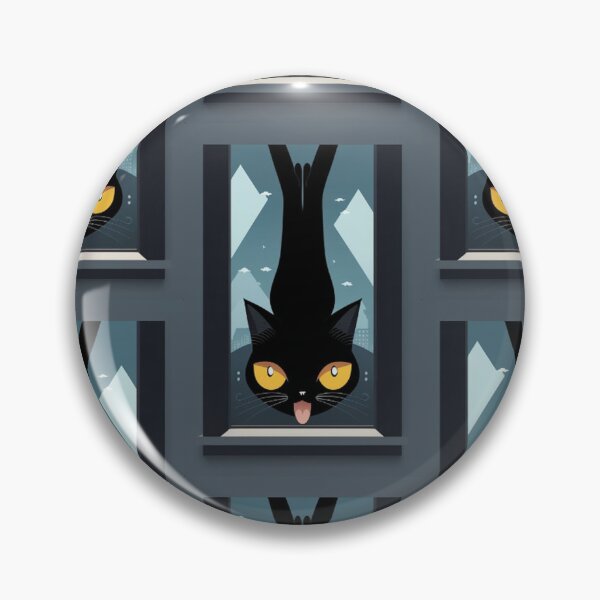 Item preview, Funny Cat Hanging Outside Window designed and sold by TheDarkWardrobe.