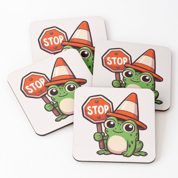 Item preview, Stop Sign Frog designed and sold by LemuellTrends.