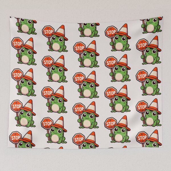 Item preview, Stop Sign Frog designed and sold by LemuellTrends.