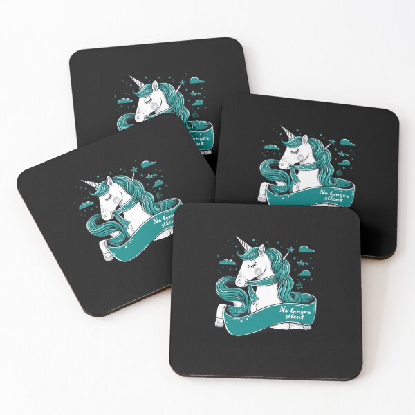 Item preview, No Longer Silent, Unicorn, Sexual Assault Awareness Month designed and sold by Adam Brooq.